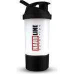 Hardline Nutrition 600 ml Siyah Shaker Patentli Taşıma Bölümü ile Pratik Kullanım Sunar
