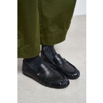 Nişantaşı Shoes Santa Siyah Mat Düz Taban Kadın Loafer Ayakkabı