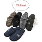 5'li Paket M Kışlık Terlik Ev Terliği Çeyiz Bohça Seti Misafir Terliği
