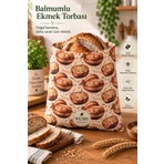 NUMI Naturals Balmumlu Ekmek Saklama Torbası – 35x35 cm