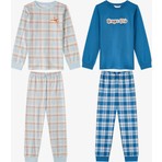 Penti Erkek Çocuk Mavi Dragon Club Pamuklu Uzun Kollu 2'li Pijama Takımı