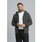 DeFacto %100 Pamuk Büyük Beden Kapüşonlu Fermuarlı Sweatshirt H2059AX26SP