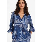 DeFacto Regular Fit Şal Desenli Plaj Gömleği F8334AX25HS