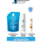 La Roche-Posay La Roche Posay Yağlı Ciltler İçin Cilt Bakım Seti:Effaclar Jel Yeniden Dolum Paketi &Termal Su 50ml