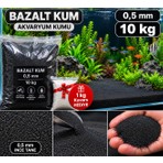 Dutak Akvaryum Kumu Bazalt 10 kg (1-3 Mm) Siyah Renkli Bitki Kumu