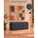 arge demo Ring Bench Çok Amaçlı Puf Bench (90X40X40 Cm)