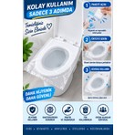 Safestore Taşınabilir 50 Adet Kullan At Hijyenik Klozet Kapağı Poşeti