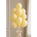 Partixa Latex Balon Seti 10'lu- Açık Sarı
