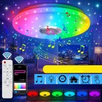 Akıllı Tavan Smart Life Rgb LED Lamba Bluetooth Müzik 60W 220V Dekoratif Aydınlatma