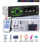 Kingwin Çift USB / Çift Rca Amfi Çıkışlı Ekstra Bass 7 Renk Rgb Oto Teyp - Bluetooth & Uzaktan Kumandalı