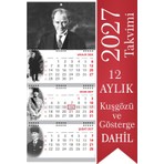Sticker Art 2027 Atatürk Gemici Takvimi Denizci Duvar Takvimi 33x77,5 cm