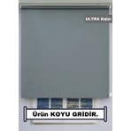 Esdeh Düz Stor Perde - Kalın Mat Stor Güneşlik Kumaş (Keten Dokulu) - Alüminyum Kasa - Eteği DİLİMSİZ/DÜZ