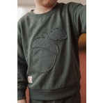 Cigit İnce Mevsimlik Sweatshirt 1-7 Yaş Haki Yeşil