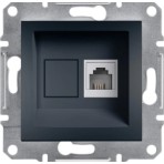 Schneider Electric Schneıder Asfora Antrasit 1RJ11