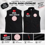 Okul Bahçe Görevlisi Baskılı Softshell Premium Yelek
