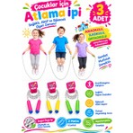 Spor Byfit Çocuklar Için Özel 2 Metre Doğal Örgü Atlama Ipi - 3 Adet