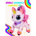 Boratila Toys Şarjlı Akıllı Unicorn: Sihirli Değnek Kumandalı, Müzikli, Sensörlü İnteraktif Eğitici Oyuncak