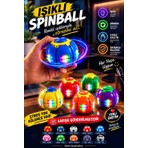 Hauswert LED Işıklı Bas Döndür Stres Topu Stres Giderici Mekanizmalı Renkli Fidget Spinner Spinball Spin Ball Top Oyuncak