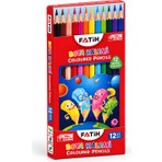 Fatih Kuru Boya Kalemi 12 Renk Tam Boy