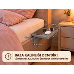 Baydıoğlu Grup Yatak Kenarı Düzenleyici Raf – Telefon ve Kişisel Eşya Tutucu KALINLIĞI 2 CM OLAN BAZALAR İÇİN UGUNDUR !
