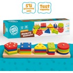 Circle Toys Ahşap Geometrik Şekiller 5’li 
