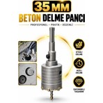 RUFT PRO Beton Delme Ucu 35 mm Sds Plus Uyumlu