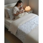 Manora %100 Pamuk Tavşan ve Fil Figürlü 3 Lü Bebek Nevresim Takımı 100X150