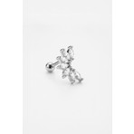 So CHIC Tiara 18 Ayar Beyaz Altın Kaplama Gümüş Conch-Helix Piercing