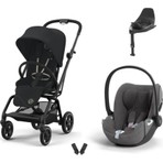 Cybex Eezy S Twist+2 Travel Sistem | Magic Black & Cloud T Plus Bazalı Mirage Grey