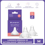 Lansinoh NaturalWave® 2'li Biberon Emziği Orta Akışlı (3 Ay+)