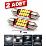 Duolight 31MM Sofit LED Ampul, Beyaz, 12V, Canbus Hatasız, Ultra Parlak, Tavan ve Plaka Aydınlatması, 2'li Set