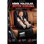 Gm Design Deri Oto Çocuk Bebek Koltuğu Koruyucu - Isofix Uyumlu - Leke Tutmuz - Silinebilir