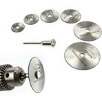 Mini Dairesel Testere Bıçağı 7 Li Parça Set Ahşap Plastik Laminat Alüminyum İçin HSS Malzeme
