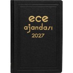 Ece Ajandası Anadolu 2027 - 17X25 Klasik Ciltli Ticari Ajanda - Kasa Ajandası