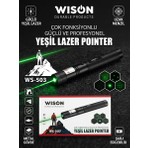 Wison WS-503 Yeşil Lazer (100MW Desen Başlıklı Şarjlı Yeşil Lazer Pointer)