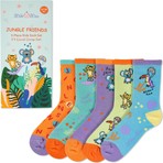 Milk&moo Jungle Friends Çocuk Çorap Seti 5'li, Beden 27-30, Yumuşak ve Dayanıklı Kumaş