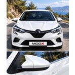 Renault Clio 5 2023 Model Araca Özel Yarasa Boyalı Beyaz Yarasa Ayna Kapağı A+