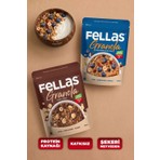 Fellas Granola 2'li Mix Paket - Yaban Mersini & Kuruyemişli ve Fındık & Kakaolu 400 gr Katkısız Yüksek Lifli