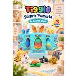 By Kidchen Tigglo Sürpriz Yumurta – 3 Farklı Hareketli Mini Hayvan Figürü İçeren Oyuncak Seti
