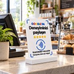 Nfc Google Yorum Değerlendirme Standı Masaüstü Temassız Yönlendirme Kartı
