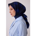 Belli Twill Ipek Eşarp Lacivert