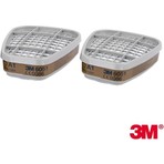 3M 6051 A1 Organik Gaz Buhar Filtresi 1 Çift Ergonomik Tasarım ile Konforlu Kullanım Sunar