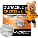 DURACELL CR 2032 Lityum Düğme Pil (2’li paket) – 3V, (CR2032)