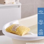 Babyjem Soft Lastikli Bebek Yıkama Banyo Süngeri Yumuşak Dokulu Ergonomik Tasarım Hassas Ciltler İçin