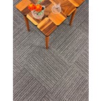 Dekoset Home Modern Karo Halı-River Line 01 ( 1 Karo: 50 x 50 cm | 1 Paket: 8 m² ) Kumaş 50x50 cm Saçaksız Modüler Tasarım