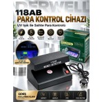 Para Kontrol Cihazı Tezgah Sayaç Feit Dedektörü Sahte Banknot Para Denetleyicisi Test Cihazı Uv Işık Money Decektör On/off Düğmeli