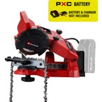 Einhell Akülü Zincir Bileme Makinesi GE-CS 18 Li-Solo 4499940 | PXC | 18 V | derinlik durdurucu | zincir gerdirme | hassas taşlama açısı ayarı | LED | akü hariç