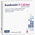 Assos Kondromin-S Calcium 60 EFF Tablet Glukosamin İçeriği ile Türkiye Menşeli Besin Takviyesi
