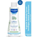 Mustela Organik Avokado İçeren Yenidoğan Bebek Göz Yakmayan Şampuanı Saç Vücut 500ml
