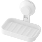 IKEA Beyaz Vantuzlu Banyo Sabunluğu Suya Dayanıklı Plastik Malzeme ile Şık Tasarım